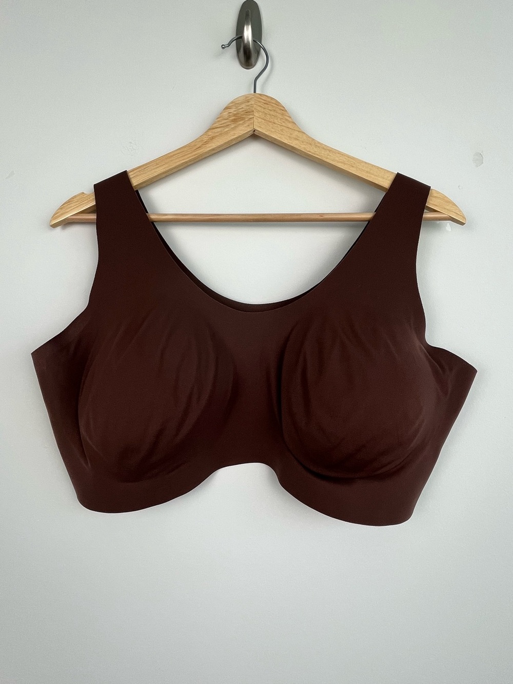 Knix brown seamless pullover style bra, XXXXL.